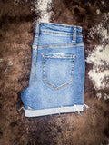 Laredo Distressed Denim Shorts