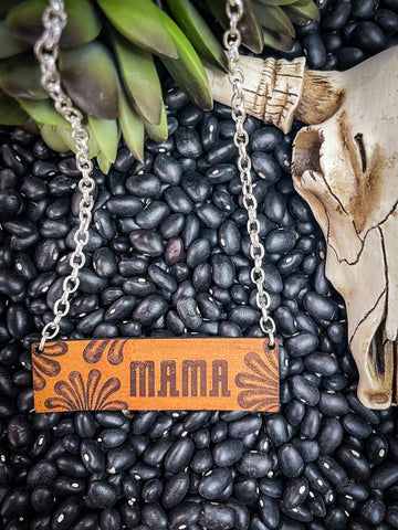 Mama Leather Necklace Jewelry Bronco Western Supply Co. Bronco Western Supply Co. 