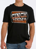 Cinch Denim Men's Black Short Sleeve Tee Men Cinch Bronco Western Supply Co. 
