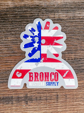 Patriot Spur Up Sticker Gift Items Bronco Western Supply Co. Bronco Western Supply Co. 