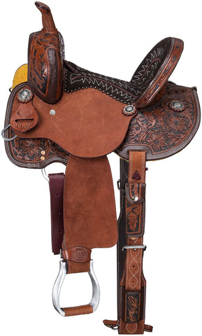 Hawley Barrel Saddle - Two Tone Saddles & Accessories Tough 1 Bronco Western Supply Co. 