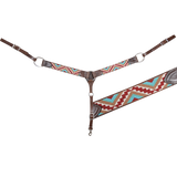 Chocolate and Tan Beaded Breastcollar Breast Collars Cashel Company Bronco Western Supply Co. 