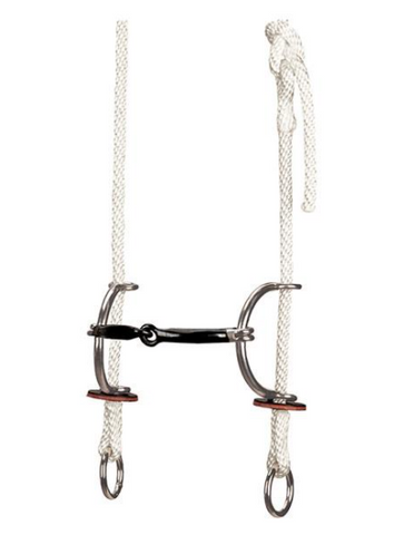 Gag Bridle with Smooth Sweet Iron Snaffle Sliding Bit Bits Weaver Leather Bronco Western Supply Co. 