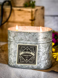 Strawberry Wine Galvanized Oval Tin Soy Candle