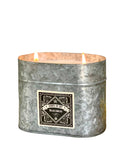 Wildflowers Galvanized Oval Tin Soy Candle