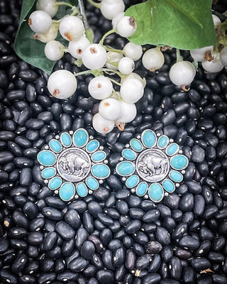Buffalo Coin Stud Fashion Earrings – Jewelry from Bronco Western Supply Co.