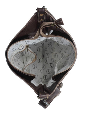 Myra Bag - Coco & Cream Hand-Tooled Bag Purses & Wallets Myra Bag Bronco Western Supply Co. 
