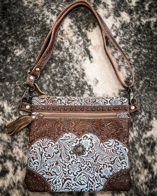 Myra Bag - Azure Aesthetic Leather & Hairon Bag – Purses & Wallets from Bronco Western Supply Co.