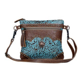 Myra Bag - Azure Aesthetic Leather & Hairon Bag - Purses & Wallets - Myra Bag - Bronco Western Supply Co.
