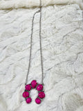 Pink Squash Blossom Chain Fashion Necklace - Jewelry - Blue Tortoise - Bronco Western Supply Co.
