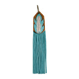 Wild Blue Feather Key Fob Keychain