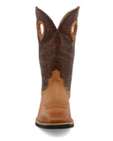 Sienna Twisted X Women's 11" Ruff Stock Boot - Tan and Tooled Brown - Women's Boots - Twisted X - Bronco Western Supply Co.
