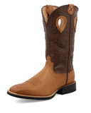 Sienna Twisted X Women's 11" Ruff Stock Boot - Tan and Tooled Brown - Women's Boots - Twisted X - Bronco Western Supply Co.